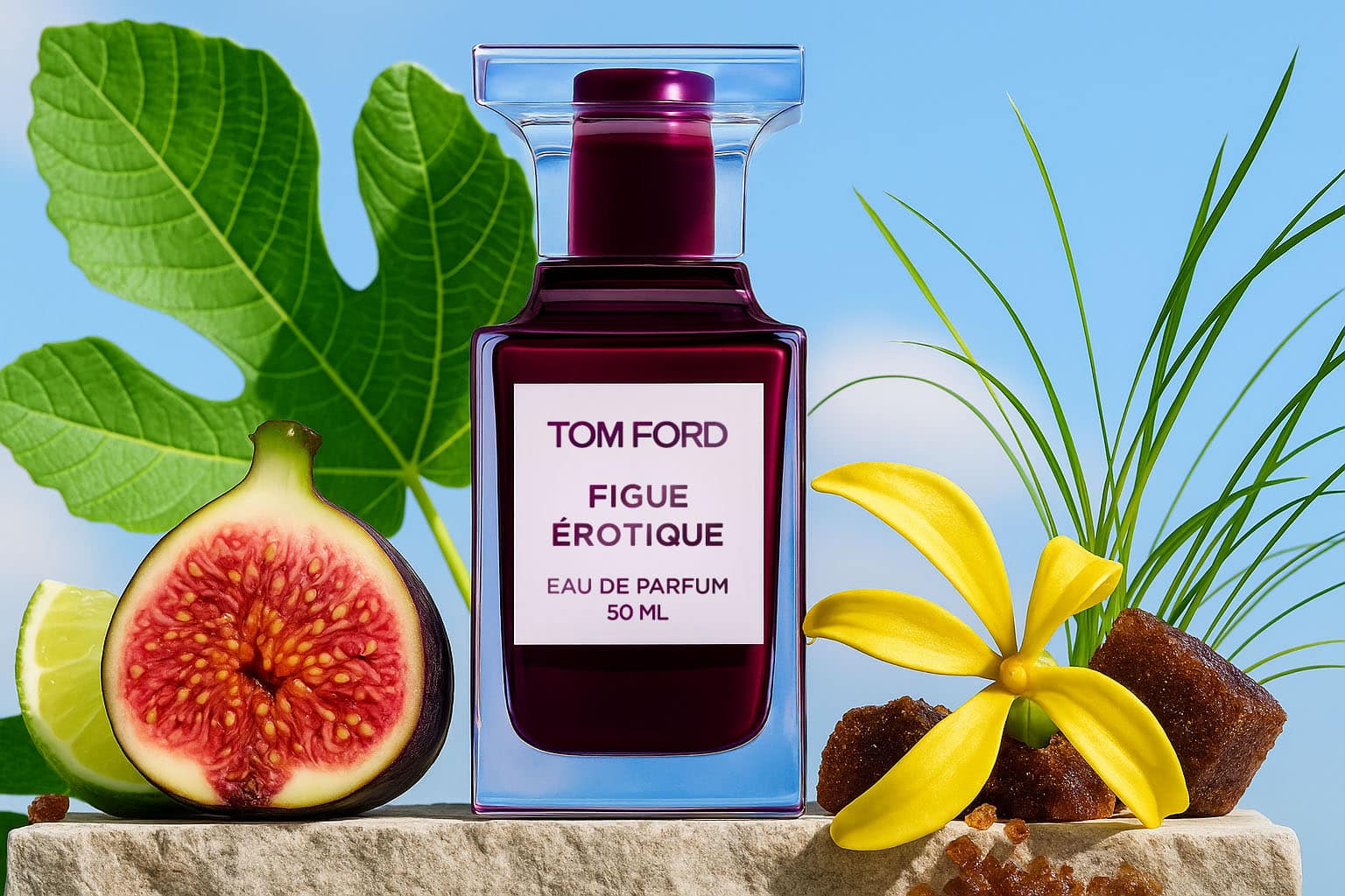 Tom Ford Figue Érotique Eau de Parfum – composition inspired by fig, bergamot, muscovado sugar, and ylang-ylang