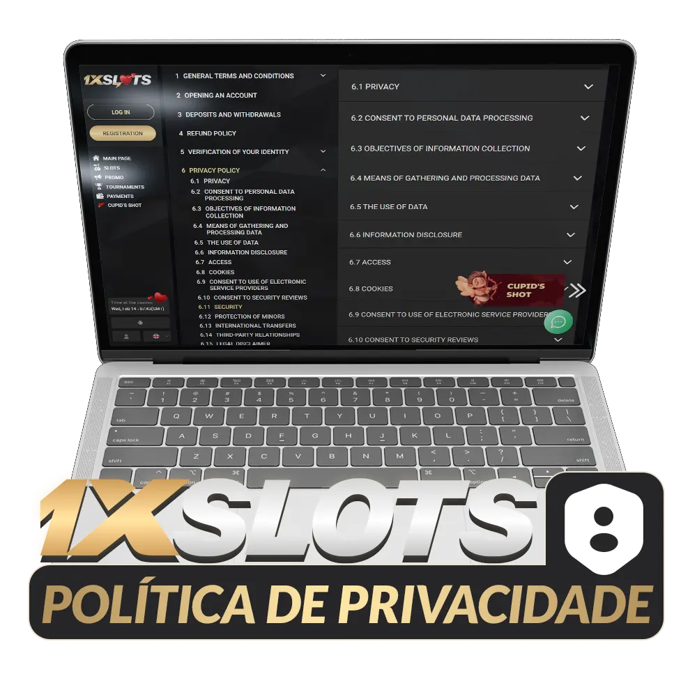 Política de Privacidade de 1xslots