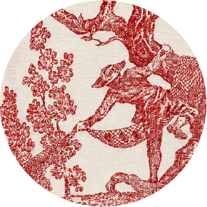 Toile-Jouy-Classique-Rouge