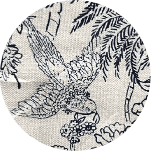 Toile-de-Jouy Palme-Bleu