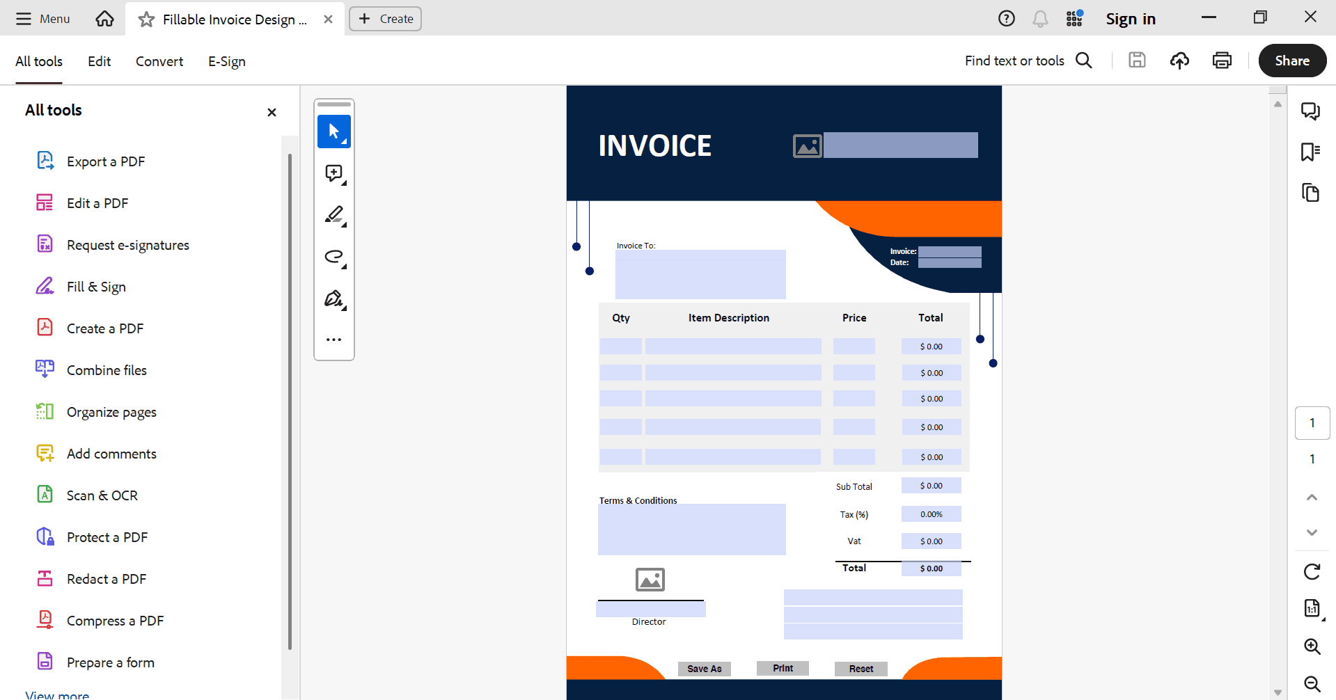 Invoice Template Preview