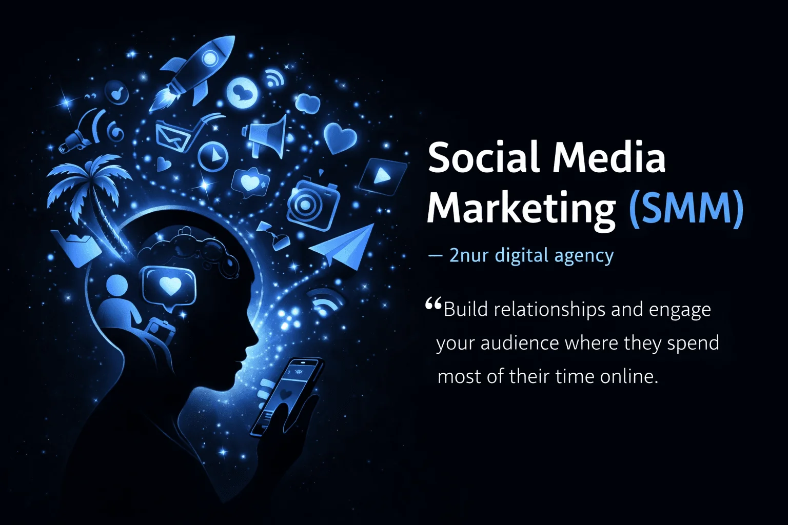 Social media service creative showcase