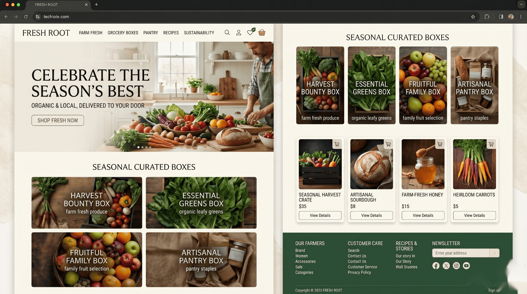 Clean ecommerce developer custom store design preview by 2nur