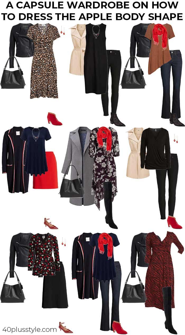 A capsule wardrobe for the apple body shape | 40plusstyle.com
