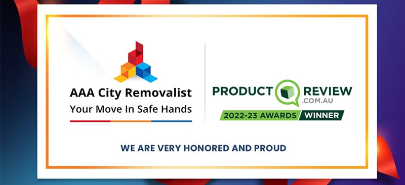 AAA City Removalist: A Proud Winner of the Prestigious 2023 ProductReview.com.au Award for the Second Consecutive Year