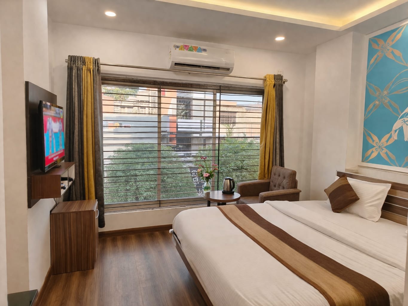 Luxury room at Aarav Hotels Indore with premium facilities