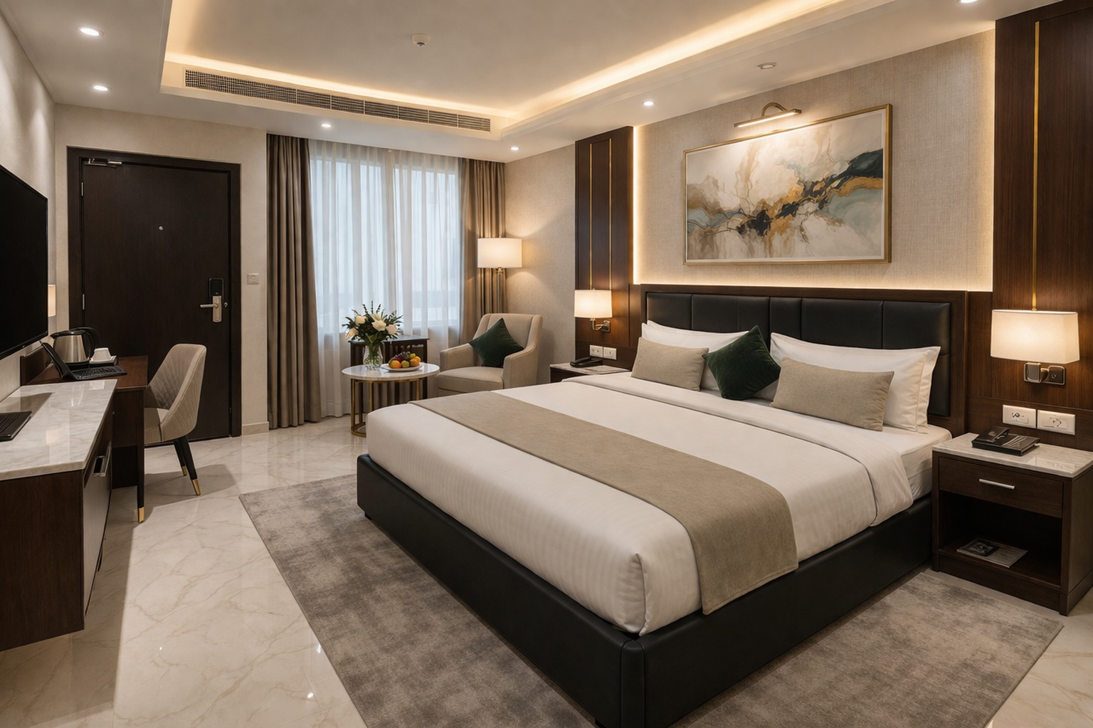 Aarav Hotels Indore stylish hotel interior with modern design