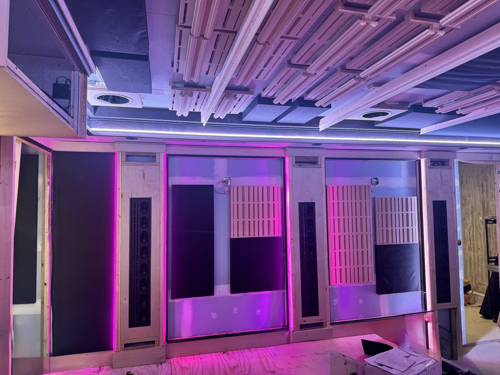 Home Theater 2 Home theater acoustic treatment and soundproofing in a Charlotte, NC media room