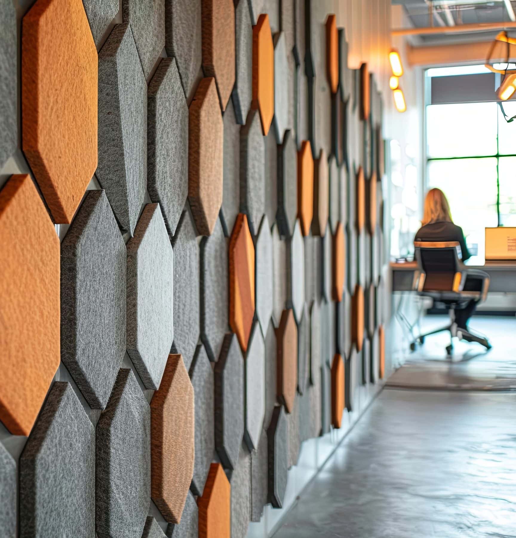 Office acoustic treatment with wall panels in a Charlotte, NC conference room