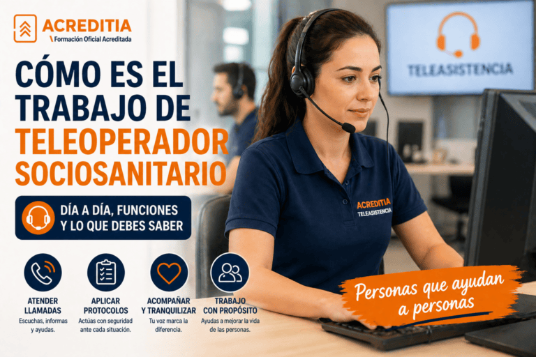Cómo es el trabajo de teleoperador sociosanitario
