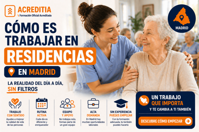 Cómo es trabajar en residencias en Madrid