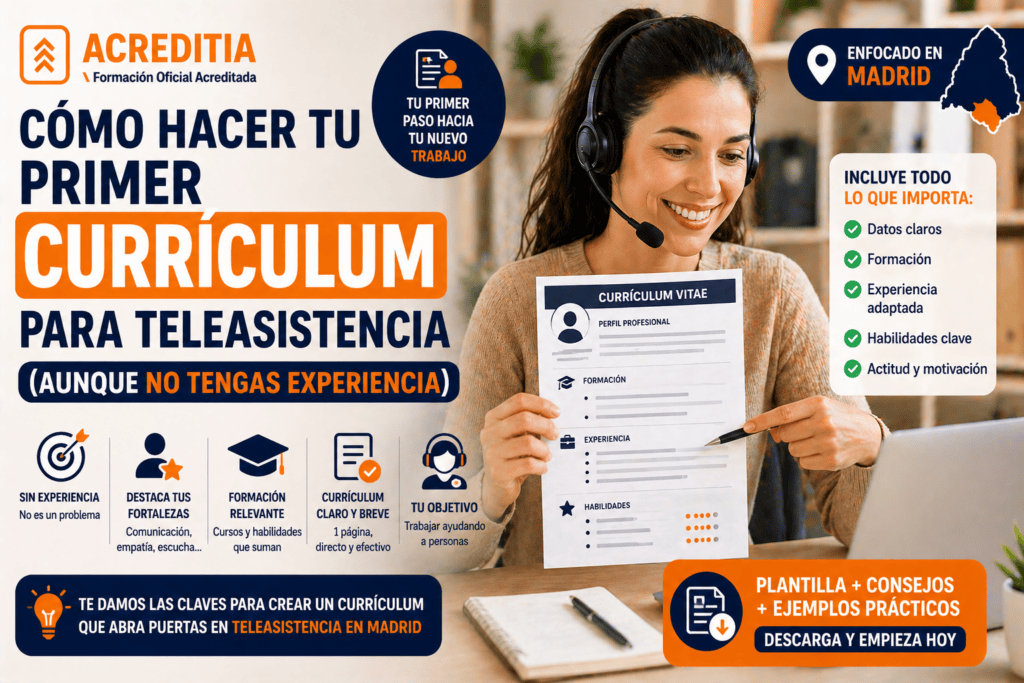 Dónde enviar tu currículum de teleasistencia en Madrid (lista real + estrategia)