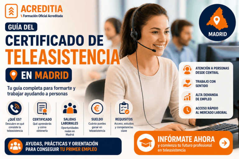 Guía del certificado de teleasistencia en Madrid