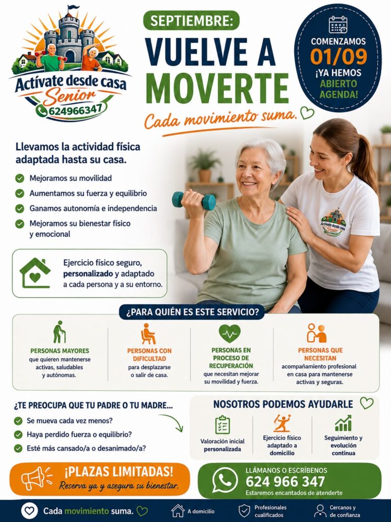 Septiembre: vuelve a moverte
