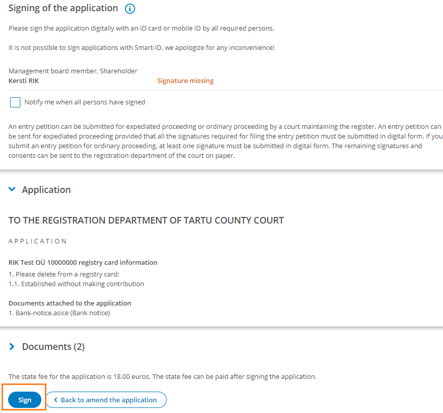 Uploading bank statement for share capital contribution OÜ