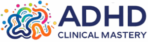 ADHD Clinical Mastery logo – colourful abstract brain design symbolising neurodiversity, learning, and professional ADHD education for GPs and clinicians.