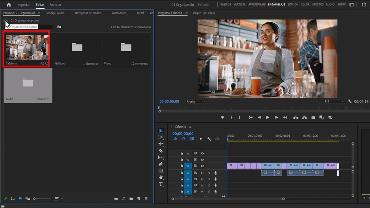 Organizando Projectos de Video