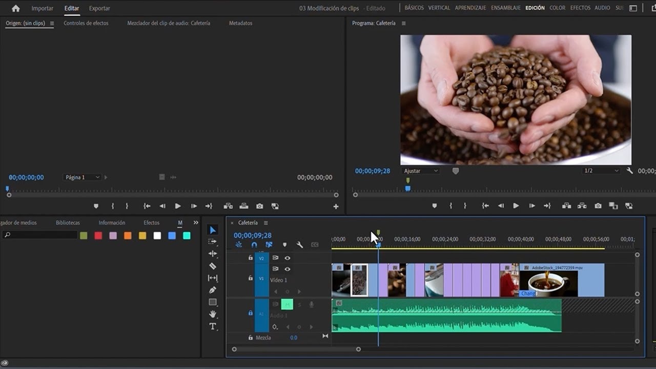 Modificando los Clips