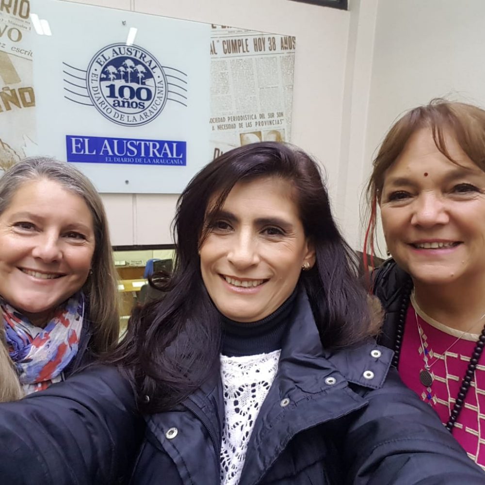 Con Anie y Eliana en Temuco Abril 2018