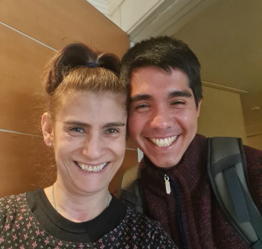 Con el joven gran maestro Itsaro Suitt Octubre 2021 - Santiago de Chile