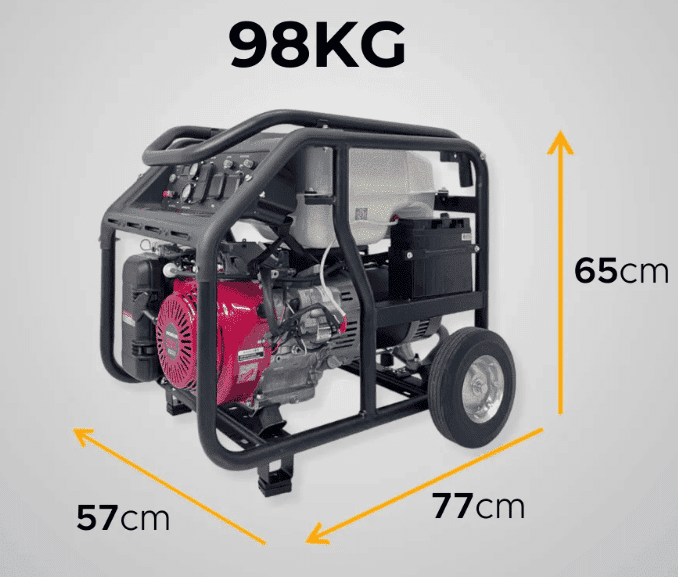 Alquiler planta eléctrica Honda 7500 watts 7.5 kVA para obra en Bogotá — AFB Equipos
