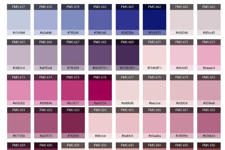 Selector de Colores Pantone a HEX: Guía Visual para Diseñadores