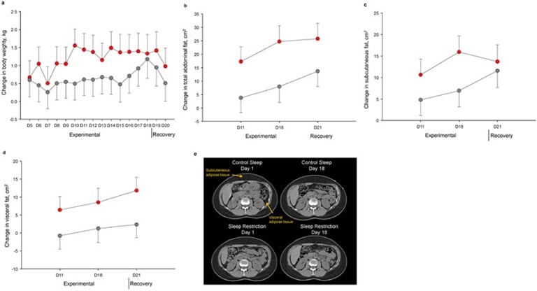 Má množstvo spánku vplyv na vnútrobrušný tuk?​