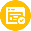Back office system icon