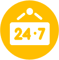 24/7 support icon