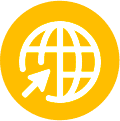 Multilingual and multi-currency icon