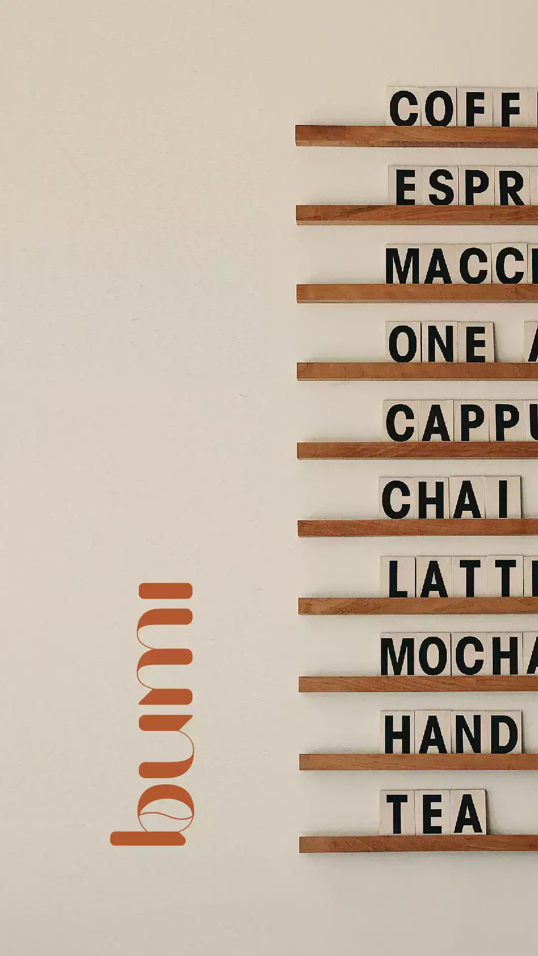 identidade visual cafeteria Bumi