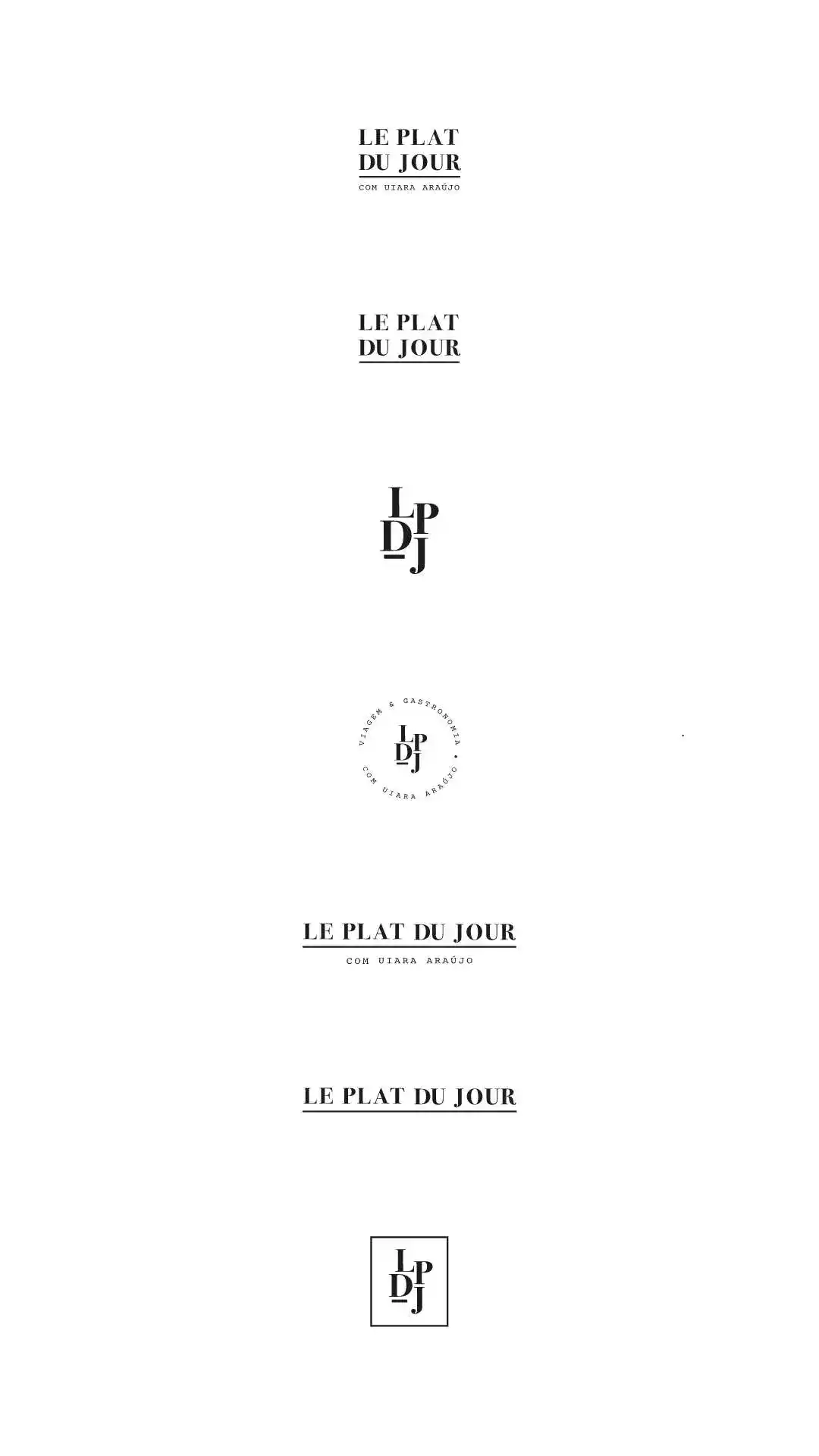 Identidade Visual Gastronomia - Influencer Uiara Araújo - Le Plat Du Jour