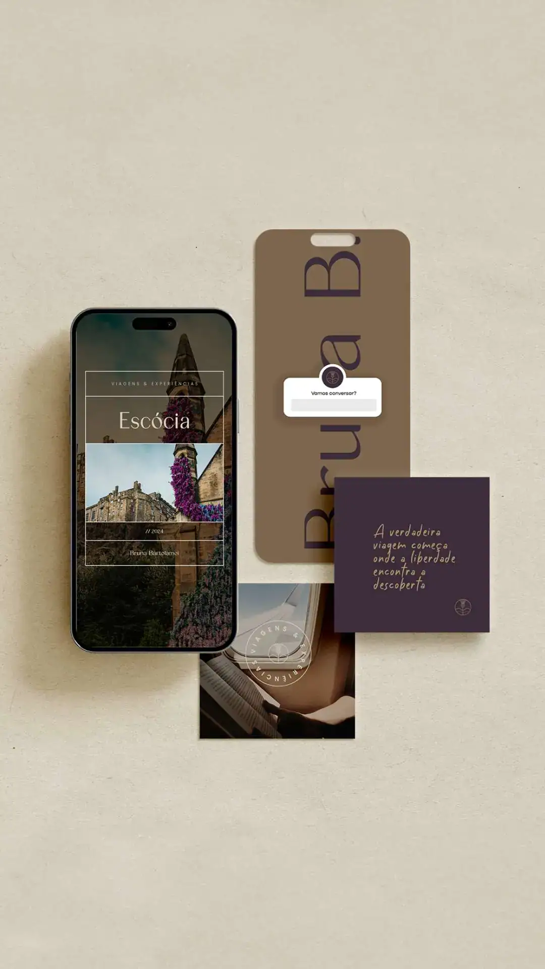 Identidade Visual Agência de Viagens - Escócia