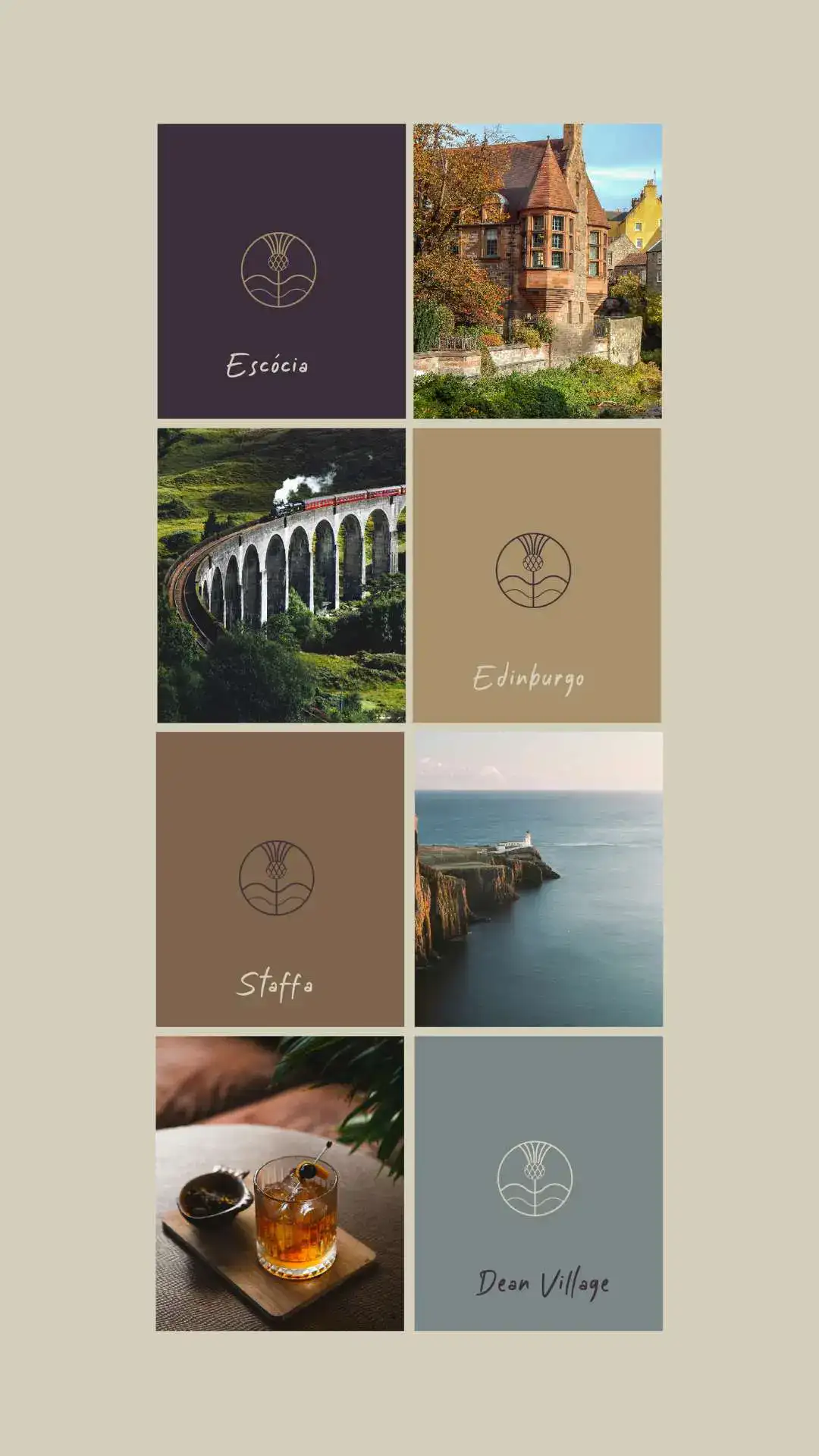 Identidade Visual Agência de Viagens - Escócia