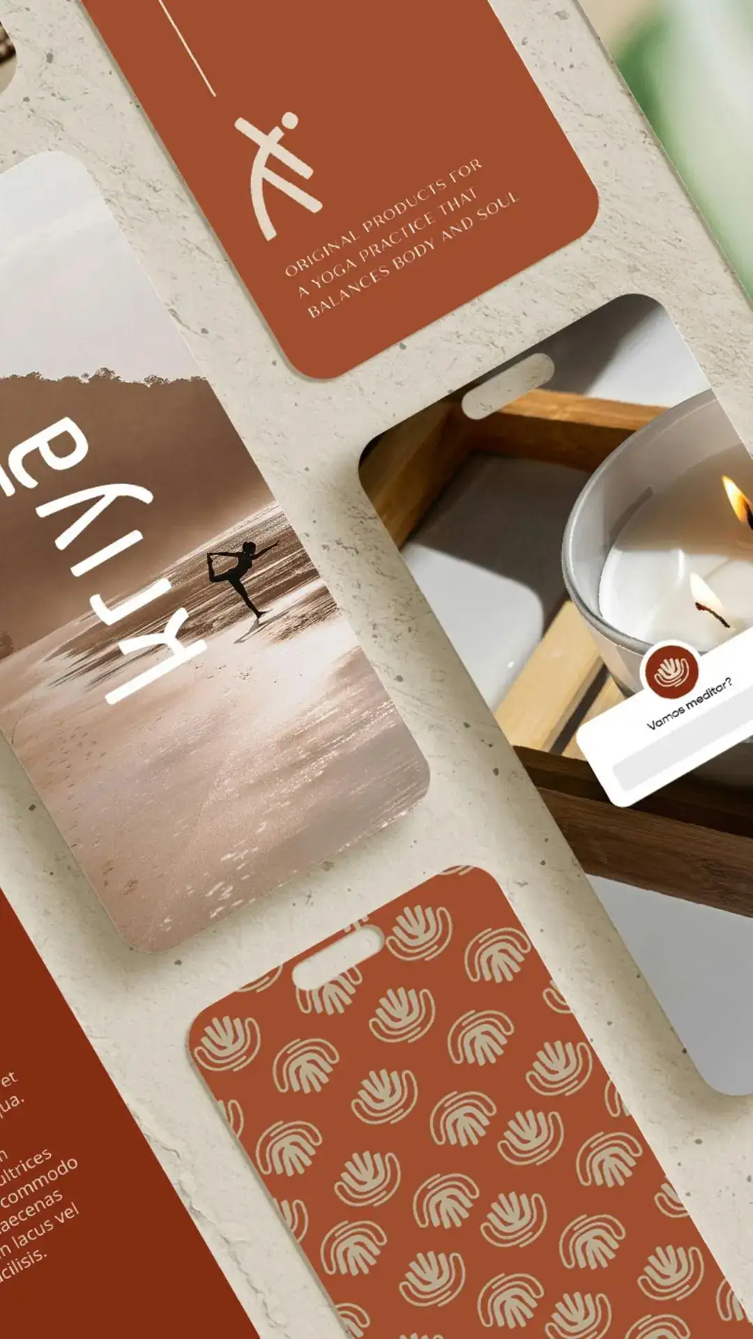 Identidade Visual Produtos Holísticos Yoga