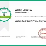 Сертификат Yealink Certified IP Phone Engineer