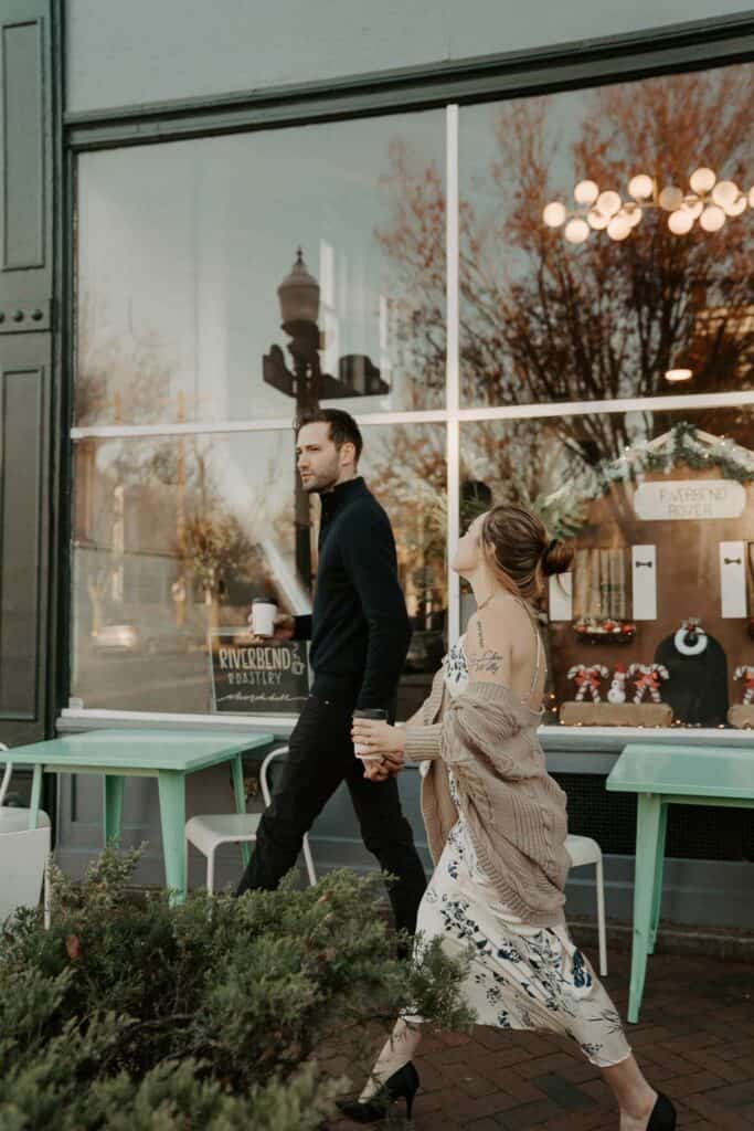 Richmond Engagement- Riverbend Coffee