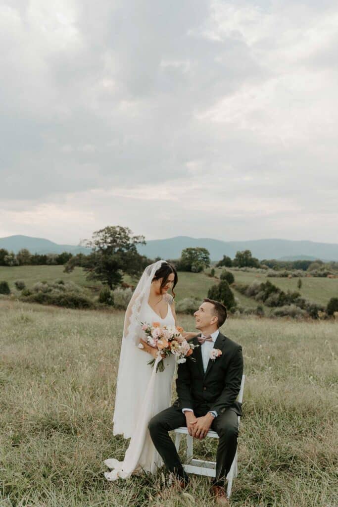 Charlottesville European wedding in the mountains