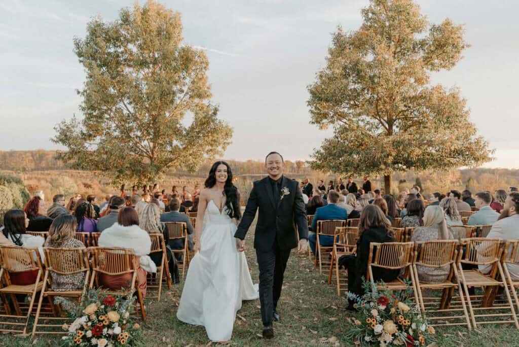 The Market at Grelen fall Wedding