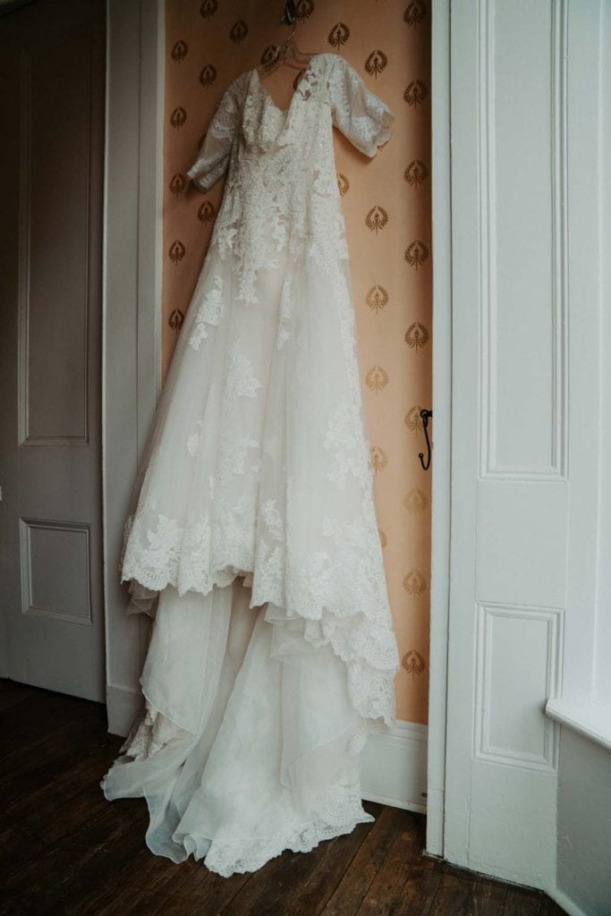 Wedding dress at Linden Row Inn