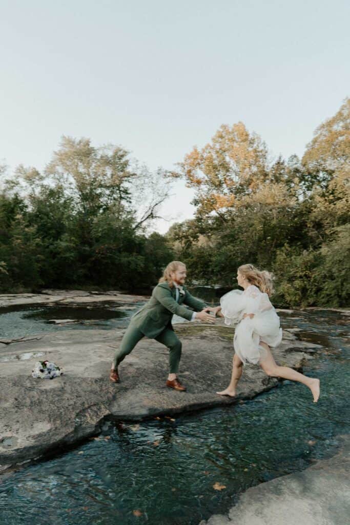 The Mill at Fine Creek Fall Wedding