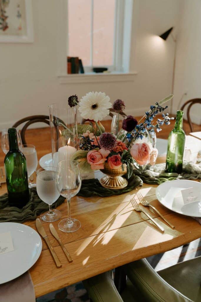 Editorial wedding details at Common House Richmond during an intimate Richmond wedding