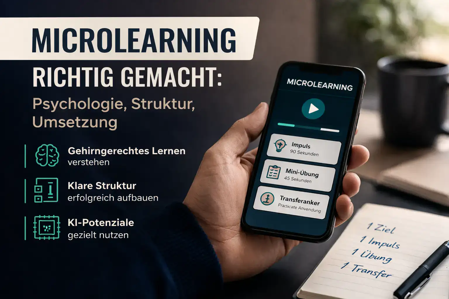 Microlearning richtig gemacht: Psychologie, Struktur, Umsetzung