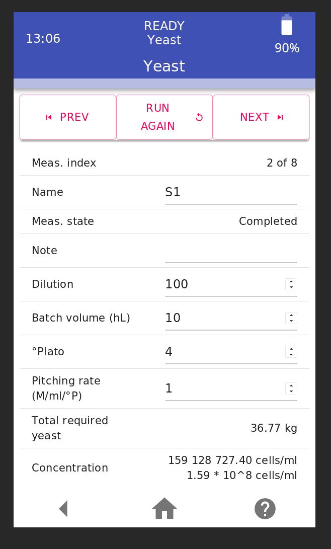 Pitching calculator