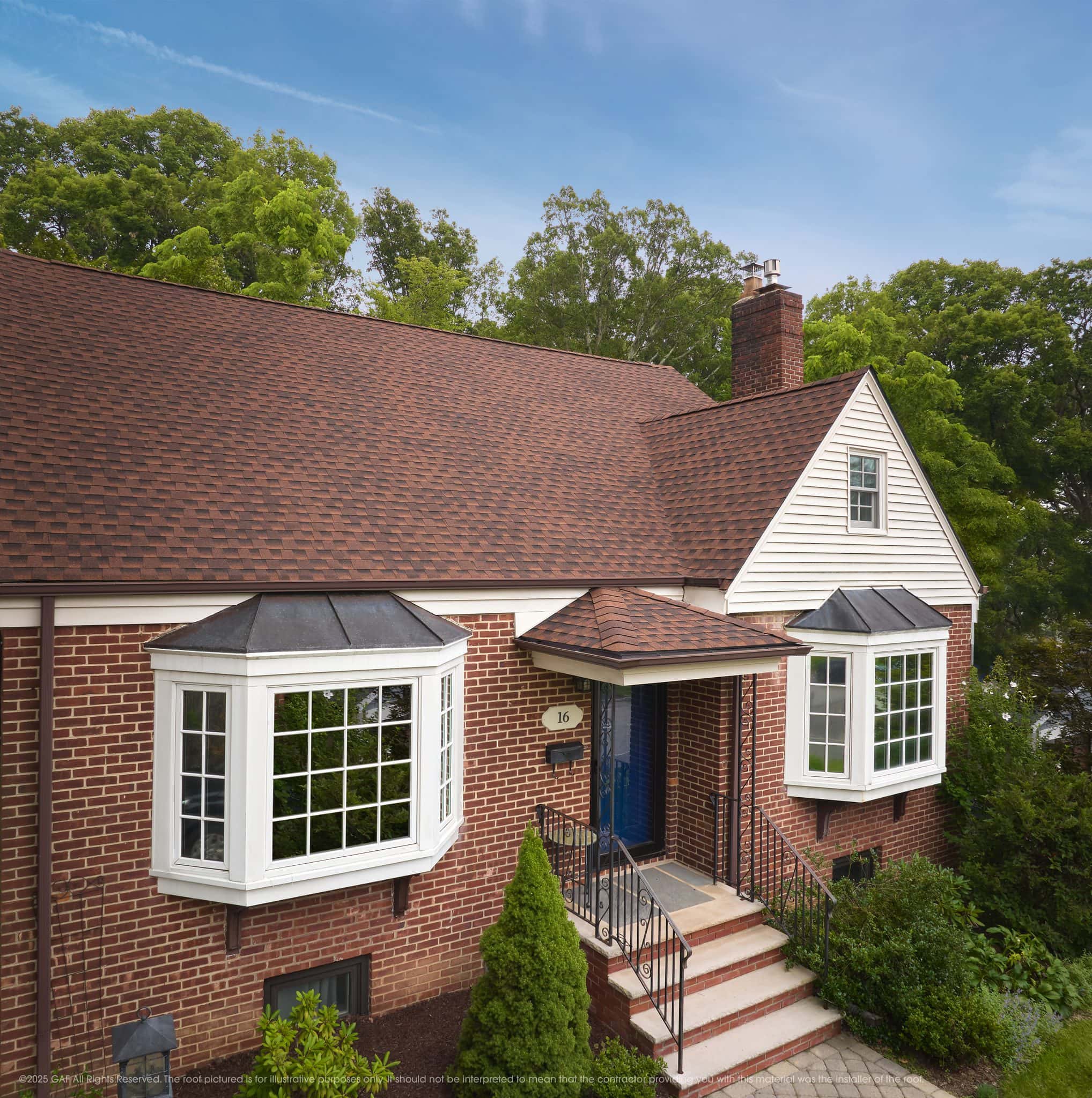 GAF Timberline HDZ Hickory architectural shingle roof