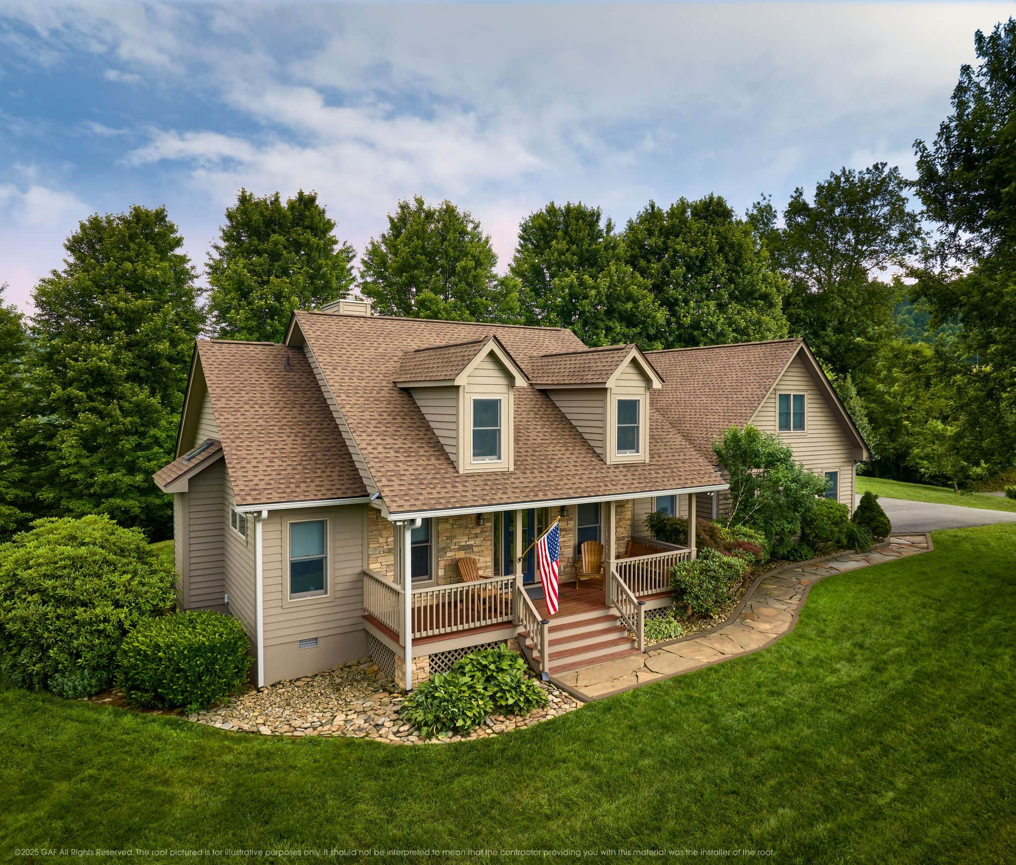 GAF Timberline HDZ Shakewood architectural shingle roof