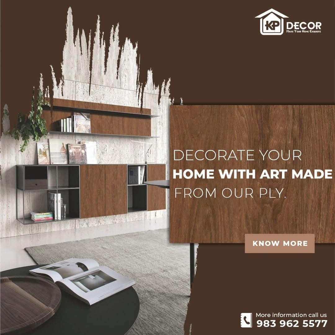 Decorate your home with art made from our ply.#plywood #kpdecorindia #Sunmica #laminate #BlockBo