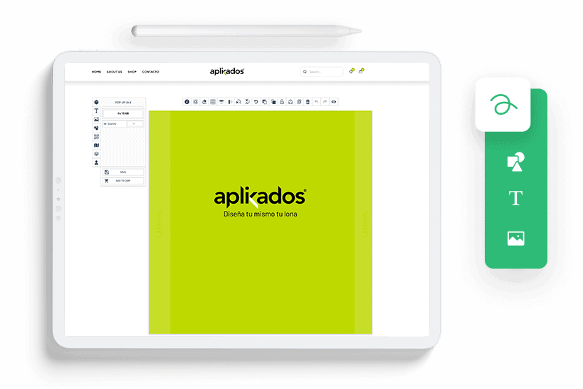 Puedes enviarnos tu imagen o diseño o utilizar nuestra herramienta online.
