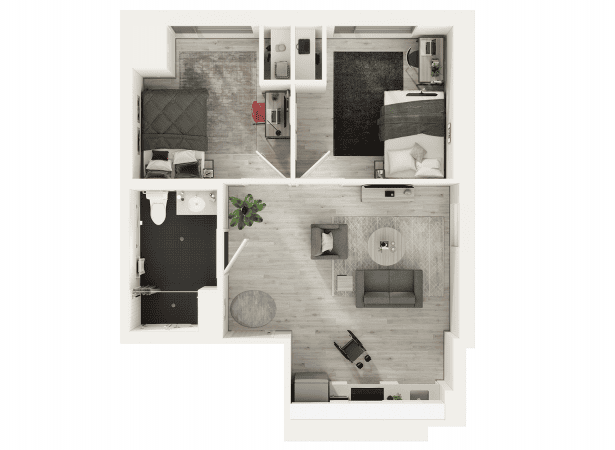 ALIGN Accessible 2 Bedroom Suite