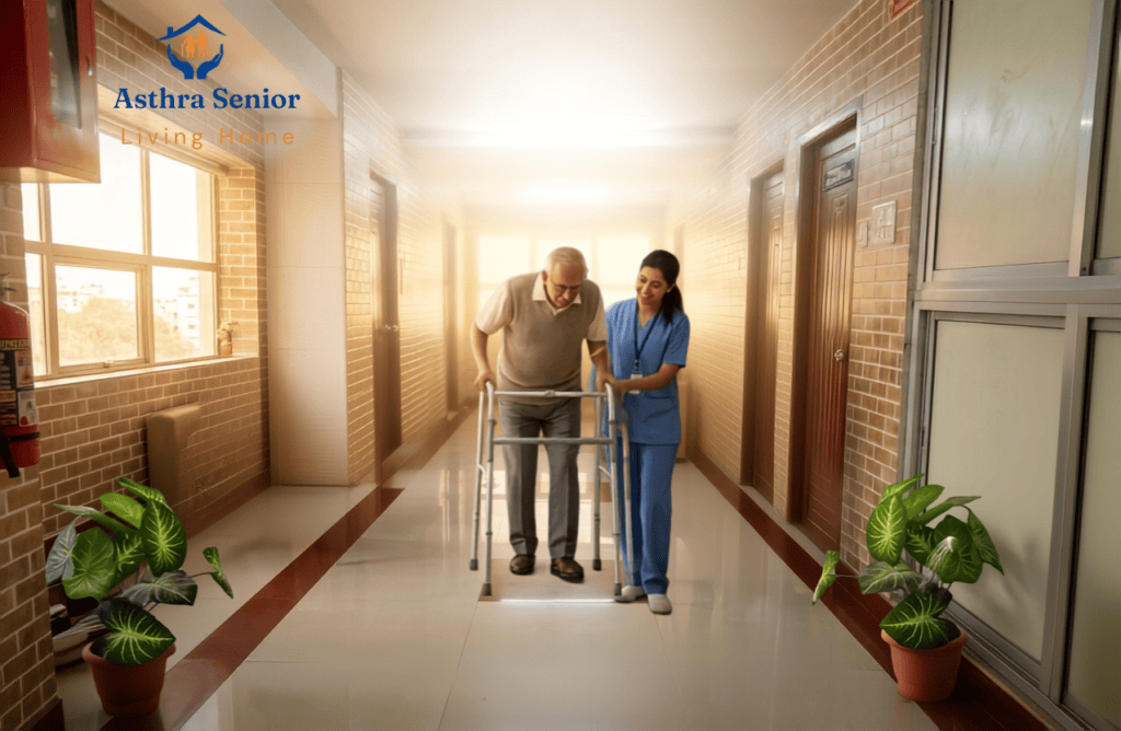 Senior Living Home Chennai Tondiarpet with comfortable rooms and elderly care facilities at Asthra Senior Living